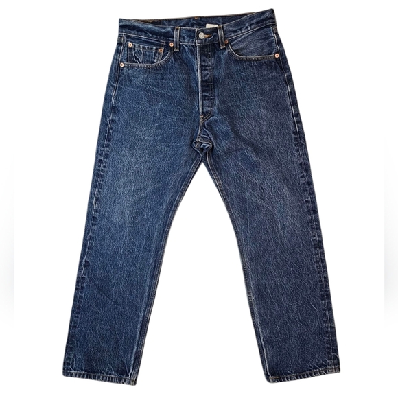 Levi's Men's Straight Jeans - Dark Blue - Picture 1 of 5